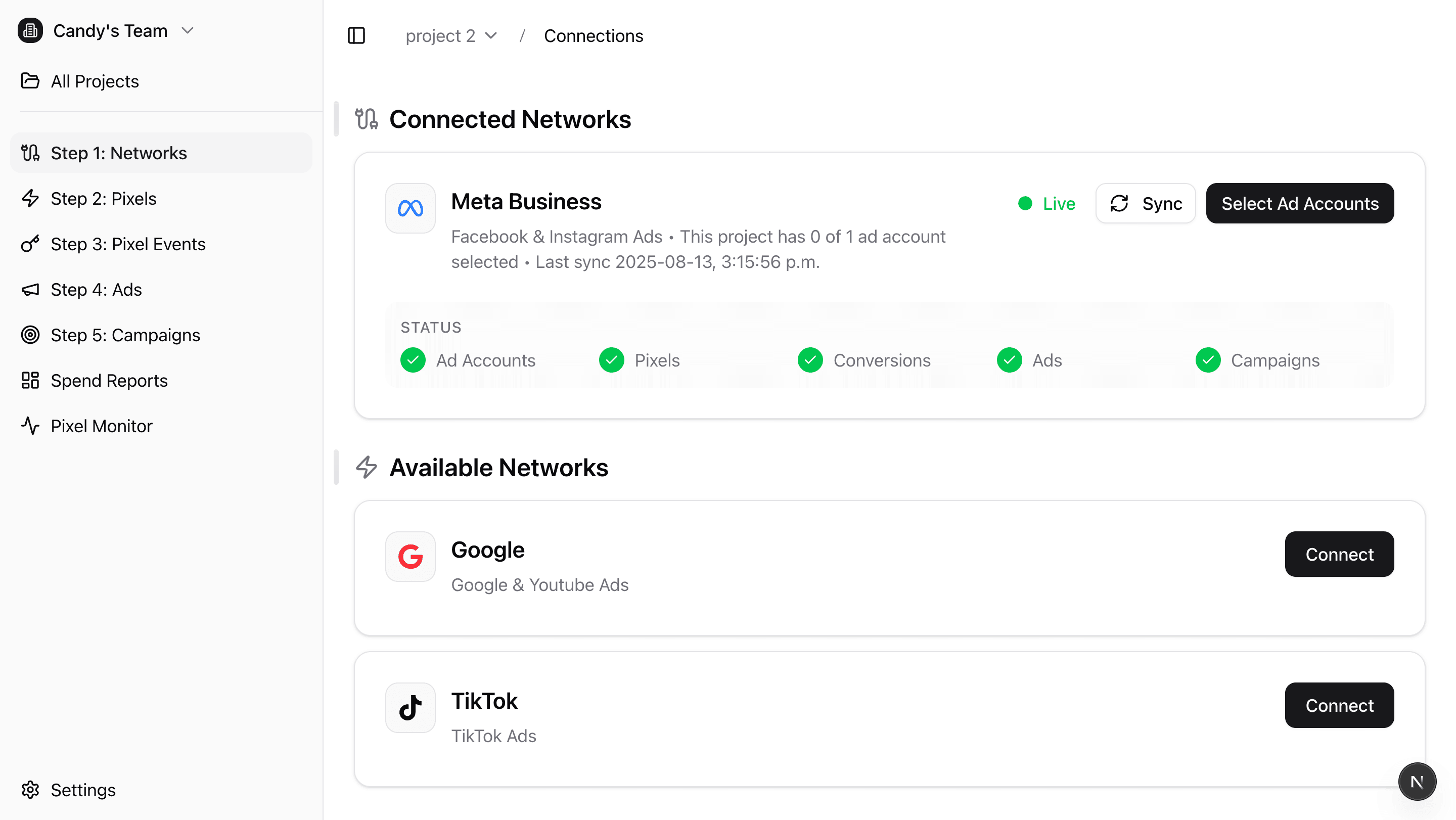 ChannelStack Dashboard